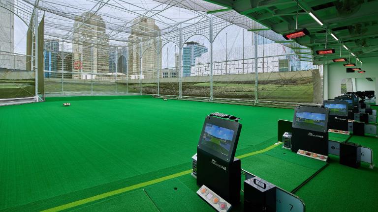 indoor golf driving range